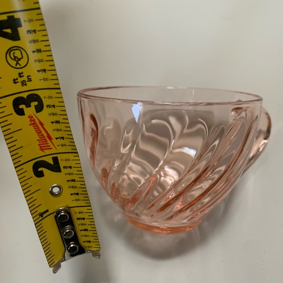 Pink Glass Mug / Tea cup - Picture 7 of 7